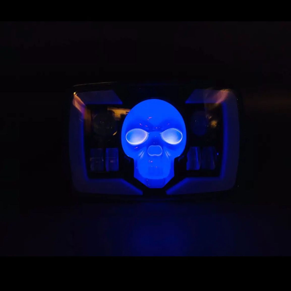 6-in-1 Multi-Color Skull LED Headlight for Honda CG125 & CD70