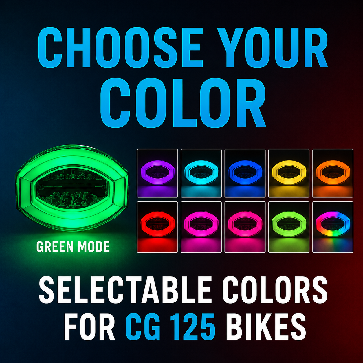 RGB Moon Back Light For Honda 125 Mobile App Control
