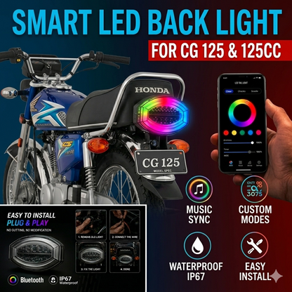 RGB Moon Back Light For Honda 125 Mobile App Control