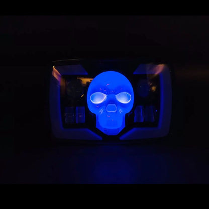 6-in-1 Multi-Color Skull LED Headlight for Honda CG125 & CD70