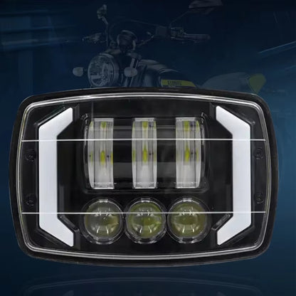3-Lens Multi-Function LED Headlight with Integrated Turn Signals