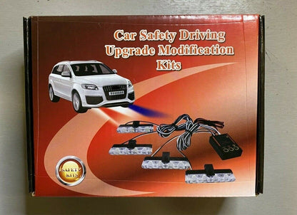 Remote Control 4 Flasher For All Bikes & Cars | White or Red & Blue