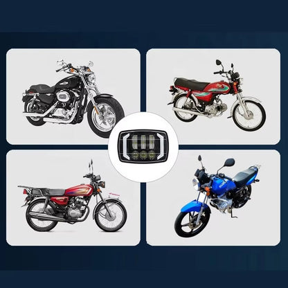 3-Lens Multi-Function LED Headlight with Integrated Turn Signals
